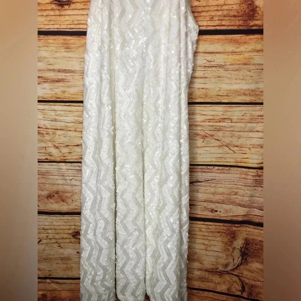 White Sequin all over Mini Dress - Picture 12 of 15